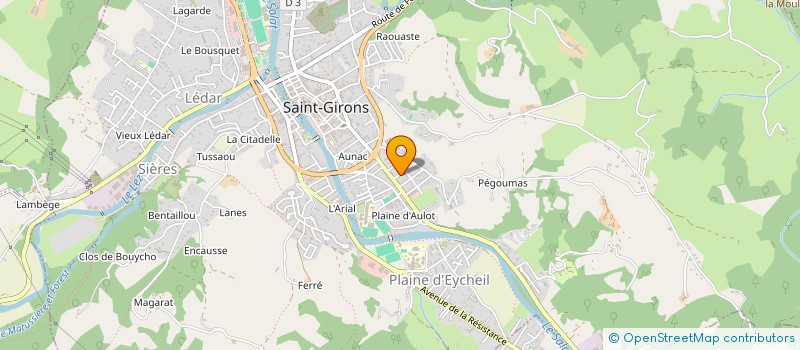localisation de l'entreprise CAU à SAINT-GIRONS