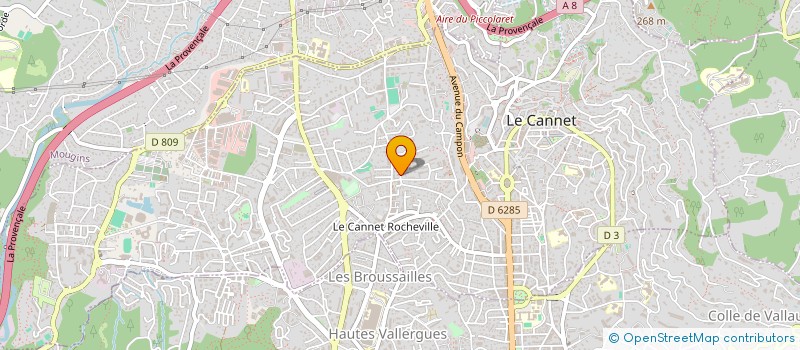 localisation de l'entreprise CAU CONSTRUCTION à LE CANNET