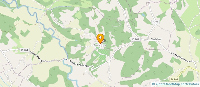 localisation de l'entreprise CAUBET  CABIDOS