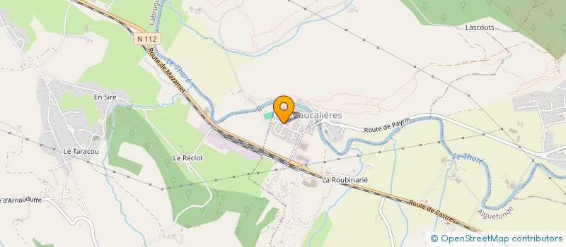 localisation de l'entreprise CAUCALIERES  CAUCALIERES