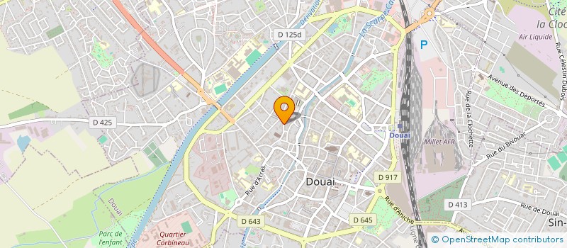 localisation de l'entreprise CAUCHY ET FILS à DOUAI