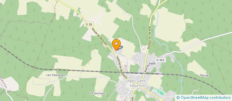 localisation de l'entreprise CAUCHY MACONNERIE TRADI  YGOS-SAINT-SATURNIN