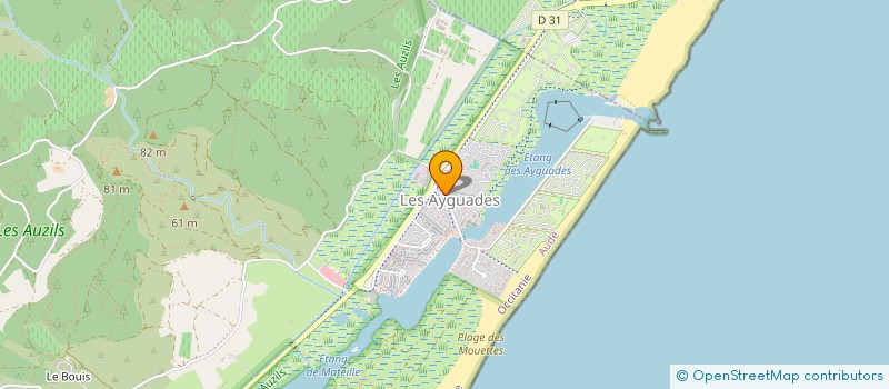 localisation de l'entreprise CAUDALY  GRUISSAN