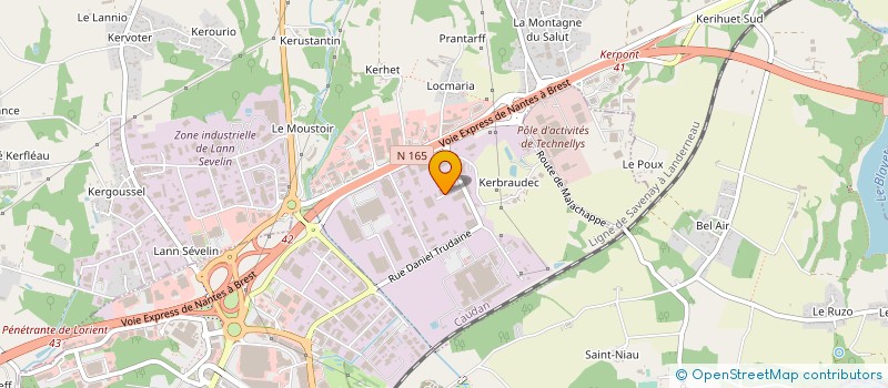 localisation de l'entreprise CAUDAN AUTOMOBILES  CAUDAN