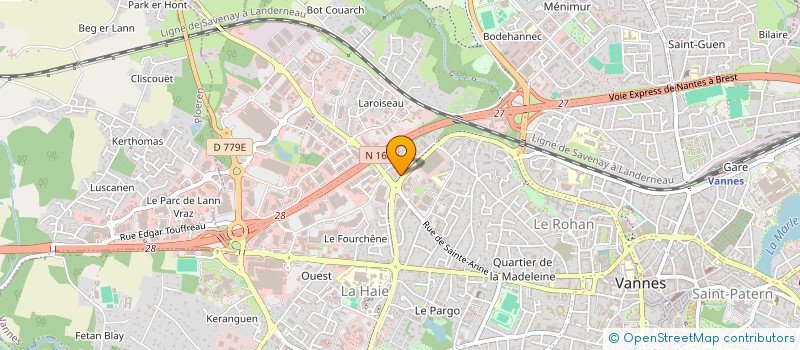 localisation de l'entreprise CAUDAN PAPIN à VANNES