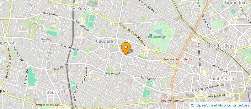 localisation de l'entreprise CAUDERAN REPUBLIQUE à BORDEAUX