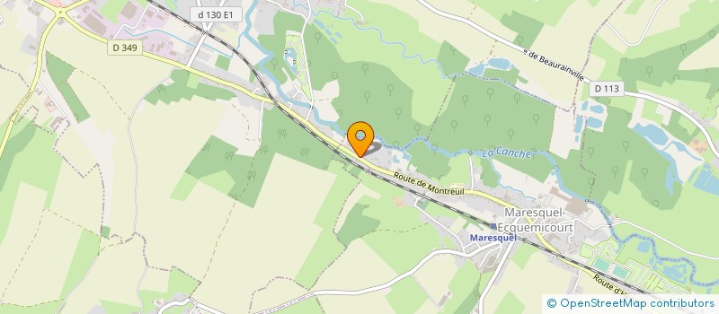 localisation de l'entreprise CAUDEVEL LAVAGE  MARESQUEL-ECQUEMICOURT