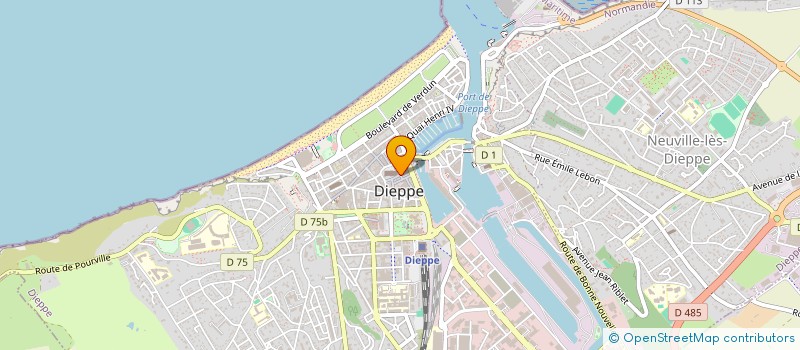 localisation de l'entreprise CAUDIM à DIEPPE