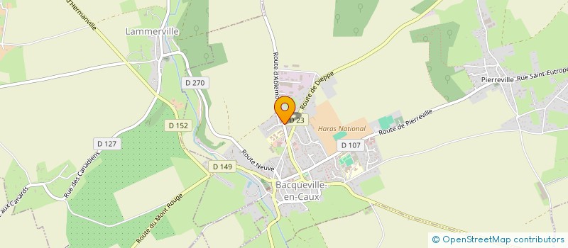 localisation de l'entreprise CAUDIMPEX à BACQUEVILLE-EN-CAUX