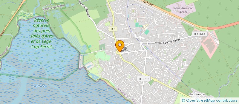 localisation de l'entreprise CAUDIO AC  ARES