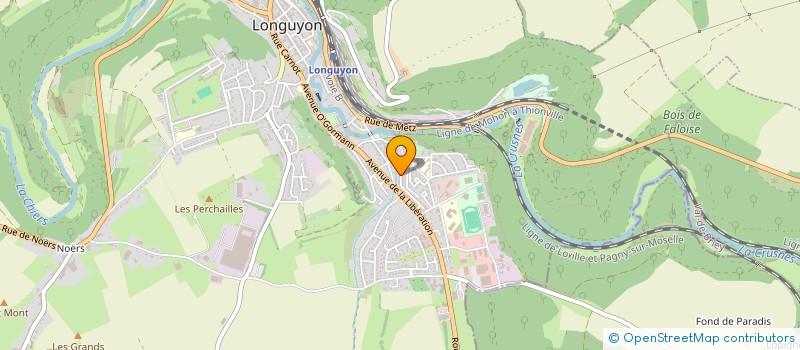 localisation de l'entreprise CAUDOUX IMMOBILIER TEL  LONGUYON