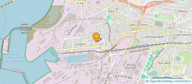 localisation de l'entreprise CAUDOUX-MILLET ASSOCIES  LA ROCHELLE