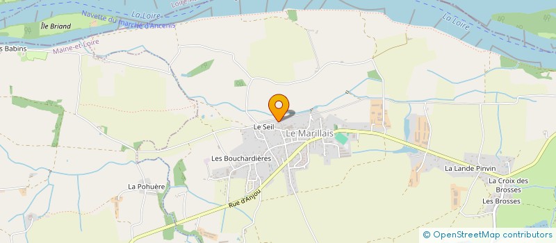 localisation de l'entreprise CAUDRILLIER-HODE  MAUGES-SUR-LOIRE