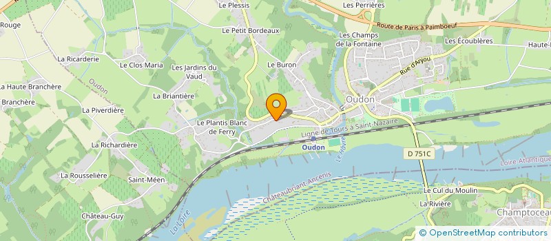 localisation de l'entreprise CAUDRON  OUDON