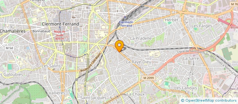 localisation de l'entreprise CAUDRON  CLERMONT-FERRAND