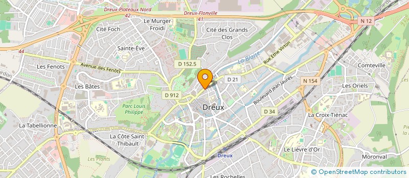 localisation de l'entreprise CAUDRON CHAUVET TREMEL à DREUX