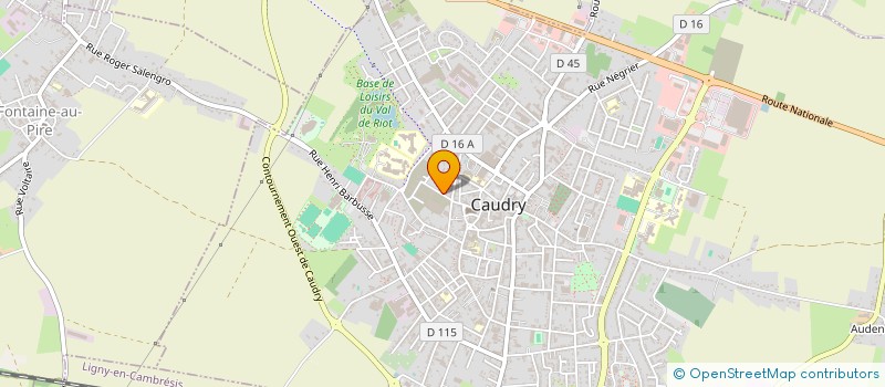 localisation de l'entreprise CAUDRY ELEC  CAUDRY