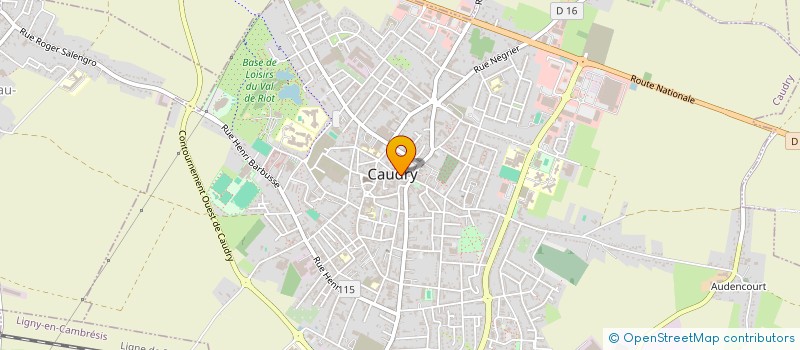 localisation de l'entreprise CAUDRY HISTOIRE ET PATRIMOINE  CAUDRY