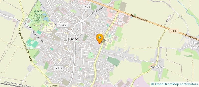 localisation de l'entreprise CAUDRY SPORT  CAUDRY