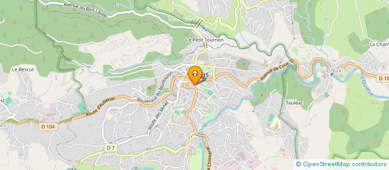 localisation de l'entreprise CAUE DE L ARDECHE à PRIVAS