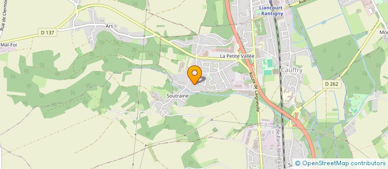 localisation de l'entreprise CAUFFRY TENNIS DE TABLE  CAUFFRY