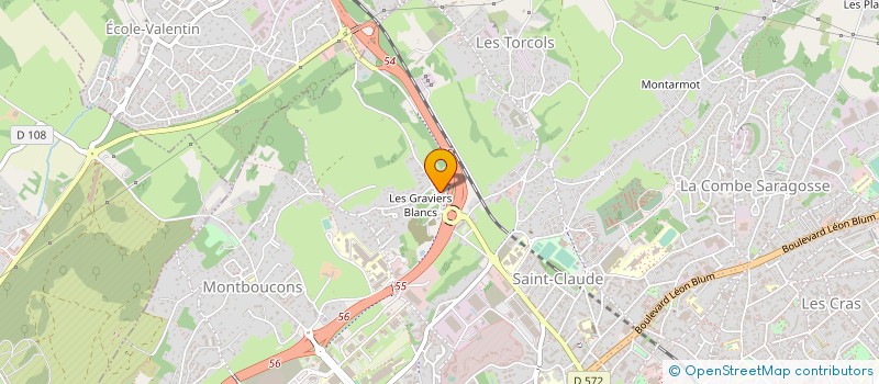 localisation de l'entreprise CAUGEREC à BESANCON