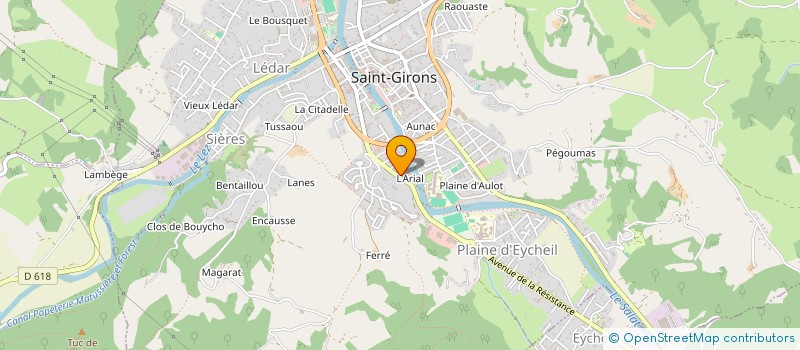 localisation de l'entreprise CAUJOLLE ET FILS à SAINT-GIRONS