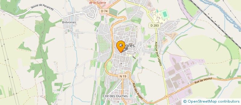 localisation de l'entreprise CAULET INVEST à LANGRES