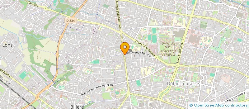 localisation de l'entreprise CAULIBRI FORCO à PAU