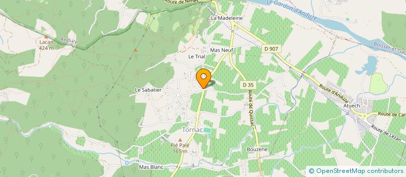 localisation de l'entreprise CAULIER DUDLEY  TORNAC