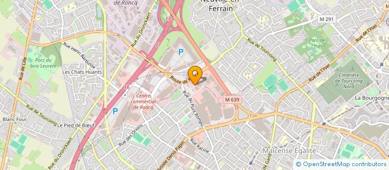 localisation de l'entreprise CAULLIEZ à TOURCOING