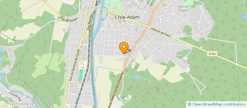 localisation de l'entreprise CAUMARTIN  L'ISLE-ADAM