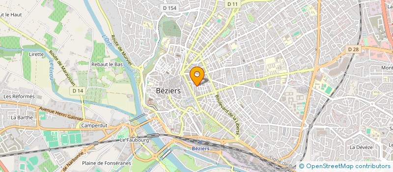 localisation de l'entreprise CAUMETTE ET ROQUE  BEZIERS