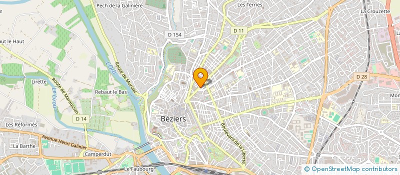 localisation de l'entreprise CAUMETTE SOPENA à BEZIERS