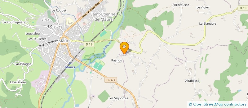 localisation de l'entreprise CAUMON / NAU - TRAVAUX PUBLICS à MAURS