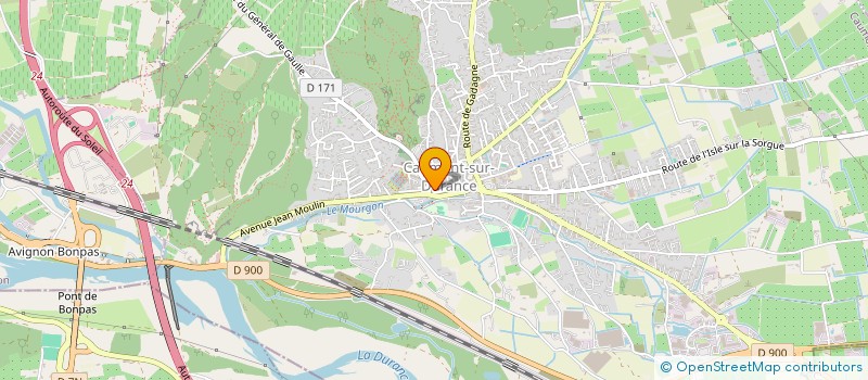 localisation de l'entreprise CAUMONT FOOTBALL 84  CAUMONT-SUR-DURANCE