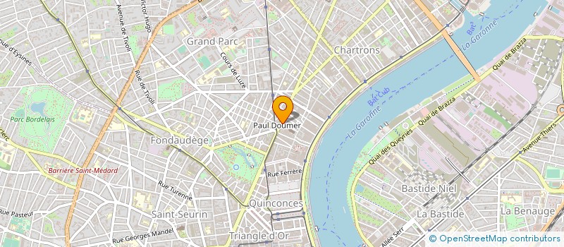 localisation de l'entreprise CAUNEGRE ET COMPAGNIE CAFES REGUS à BORDEAUX