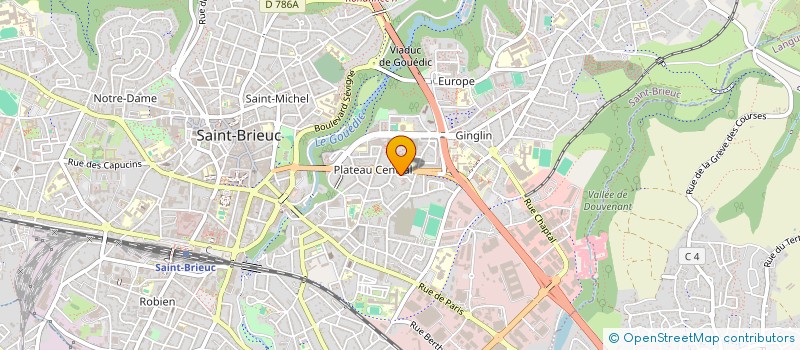 localisation de l'entreprise CAUPECO à SAINT-BRIEUC