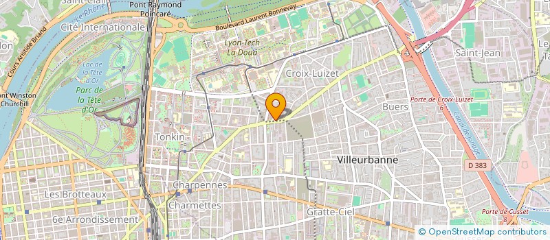 localisation de l'entreprise CAUPENNE ET CO  VILLEURBANNE