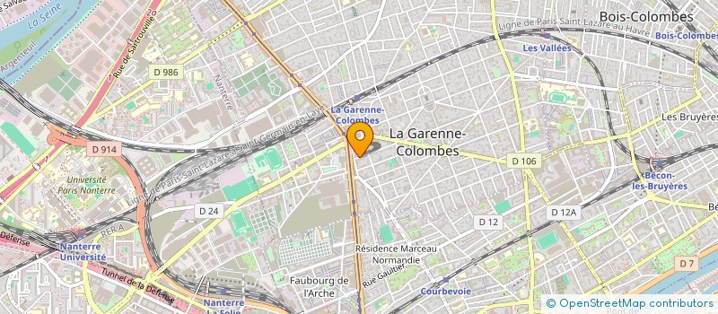 localisation de l'entreprise CAURETTE à LA GARENNE-COLOMBES