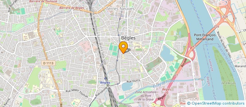 localisation de l'entreprise CAURI à BEGLES