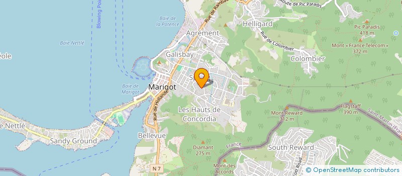 localisation de l'entreprise CAURIS à SAINT MARTIN