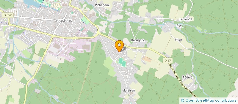 localisation de l'entreprise CAURIS COCO  SOUSTONS