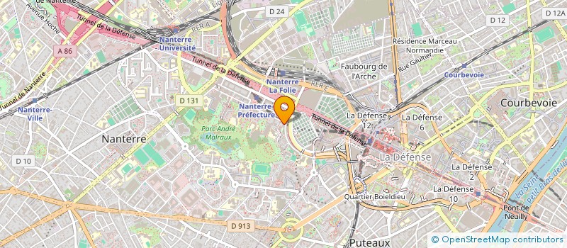 localisation de l'entreprise CAURIS NETTOYAGE  NANTERRE