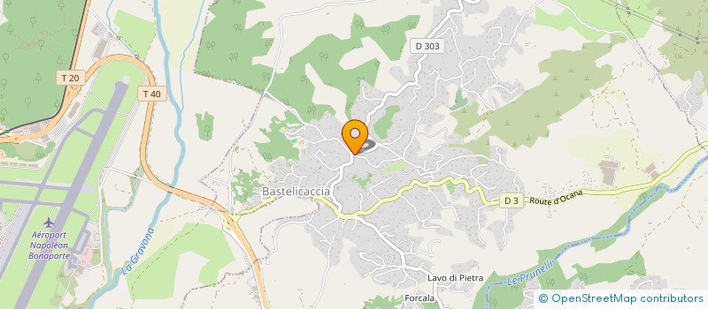 localisation de l'entreprise CAURO FACADES à BASTELICACCIA
