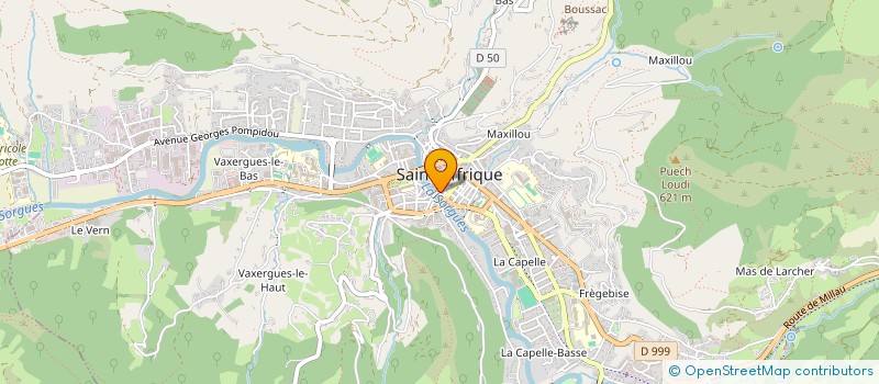 localisation de l'entreprise CAURON SOLAIRE  VABRES L'ABBAYE