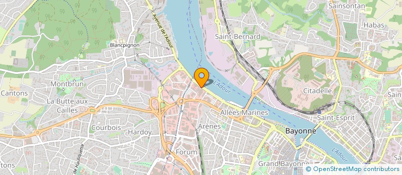 localisation de l'entreprise CAUROS à BAYONNE