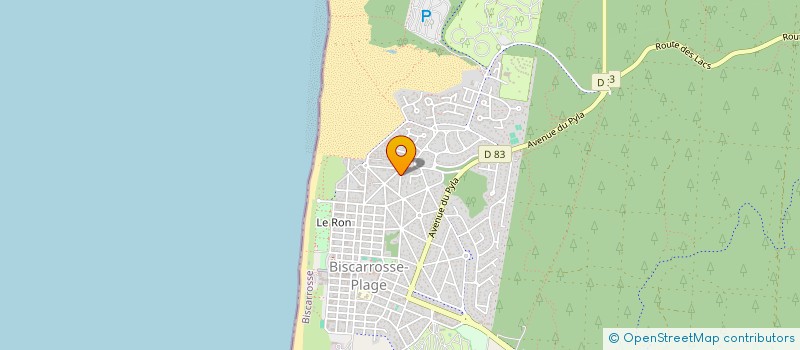 localisation de l'entreprise CAURY SANTE  BISCARROSSE