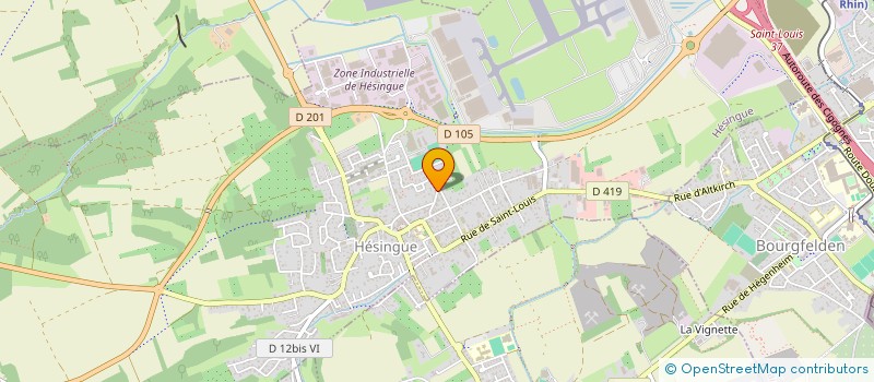 localisation de l'entreprise CAUSAN  HESINGUE