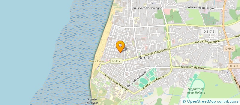 localisation de l'entreprise CAUSETTES à BERCK